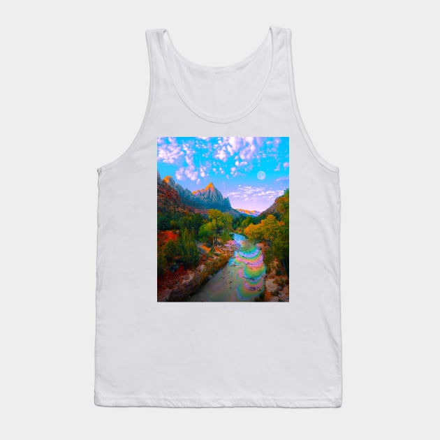 Flowing With The River Tank Top by Cajuca